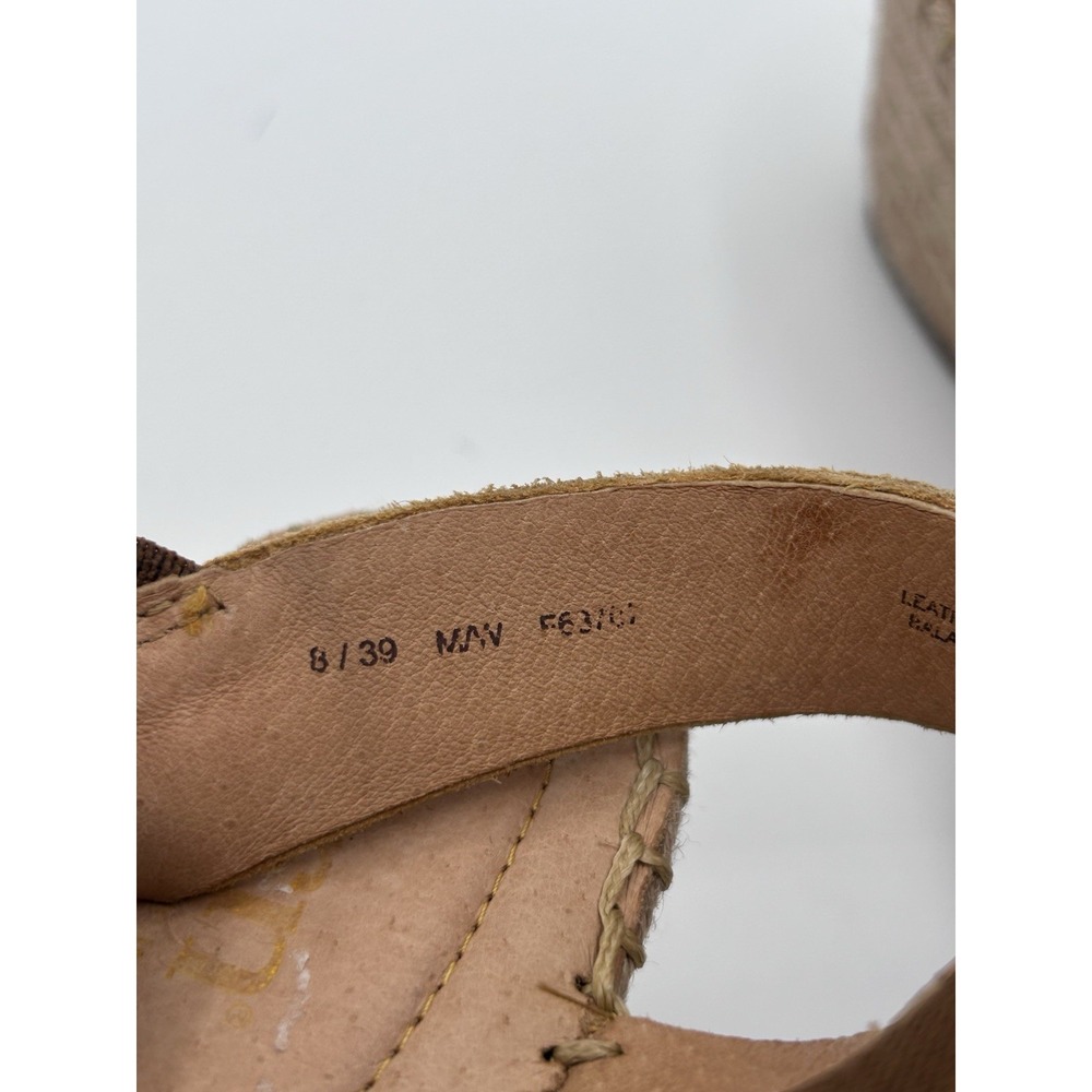Born Women's Meade Sandle Sz 8 Wedge Platform Espadrille Mustard Suede Slingback - Picture 11 of 12